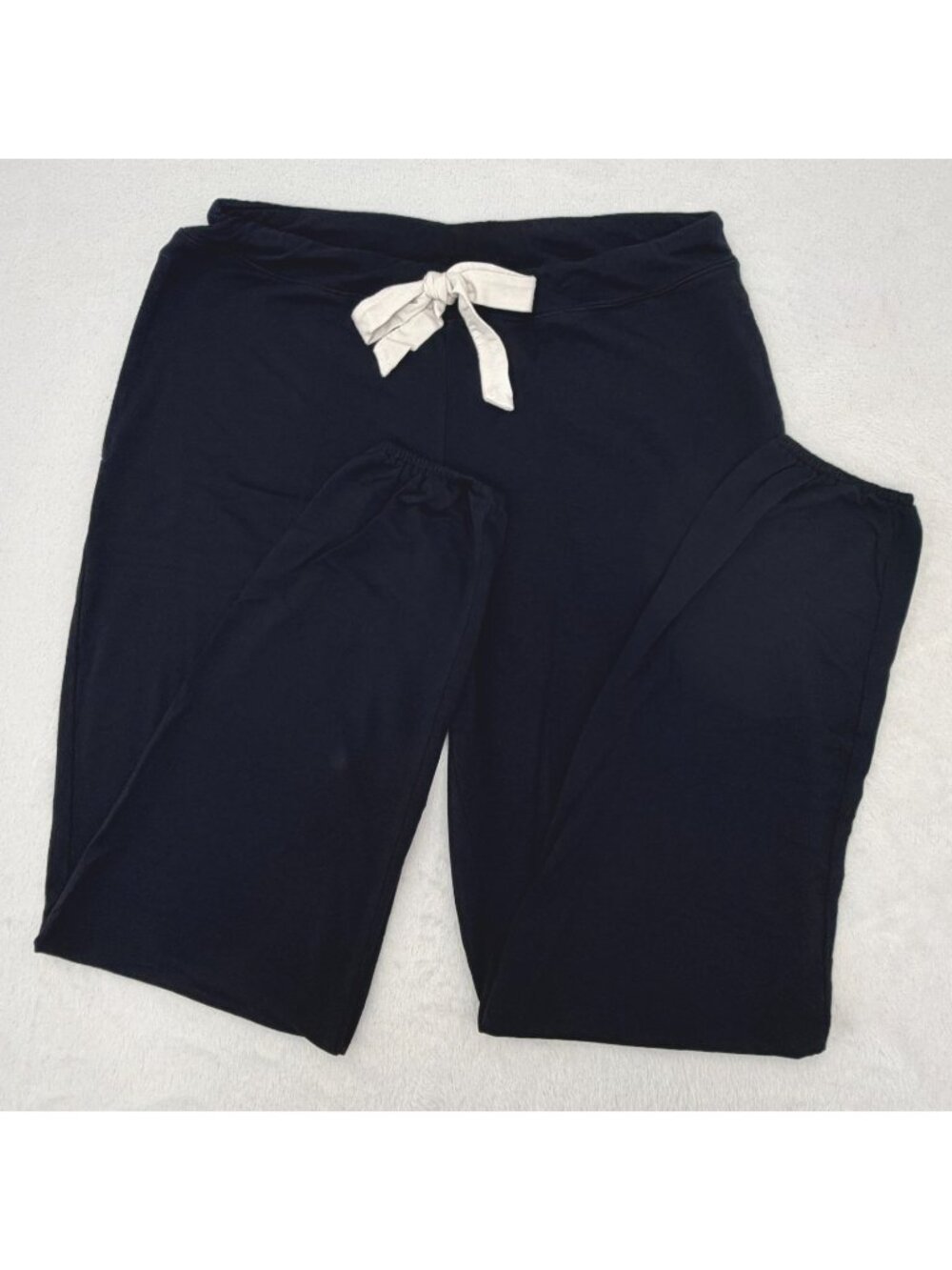 Soma Loungewear Elastic Waist Drawstring Pants w/Pockets Women S Black